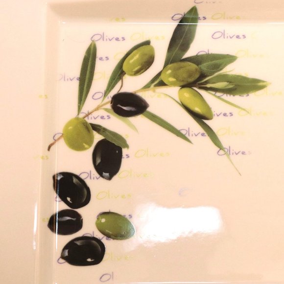 D'Moda Italy Olive Branch Collection Rectangular P - Picture 7 of 7